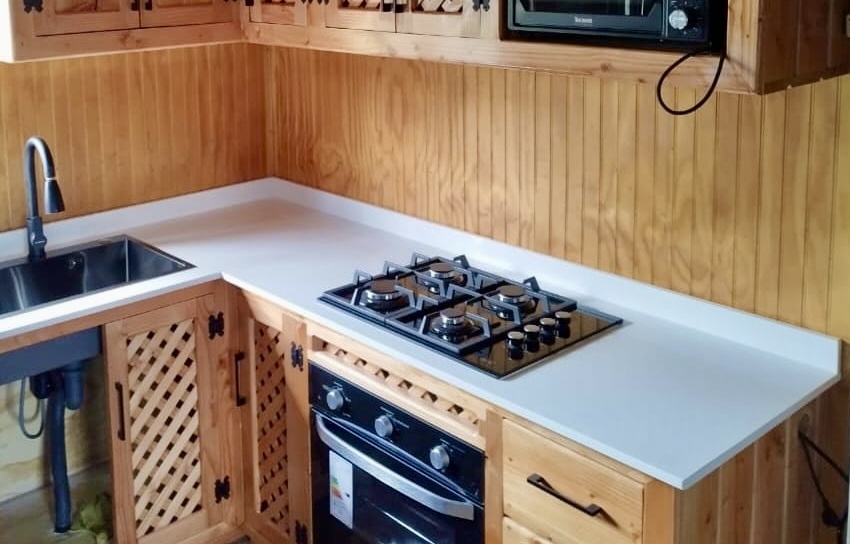 Cocina en L Blanco Puro